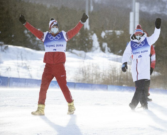 GOLD VALUE: Delivering Alexander Bolsonov at the summit is very important for cross-country skiing at TV time.  Russians, like us, love to see their heroes win.  Photo: Bjørn Langsem / Dagbladet