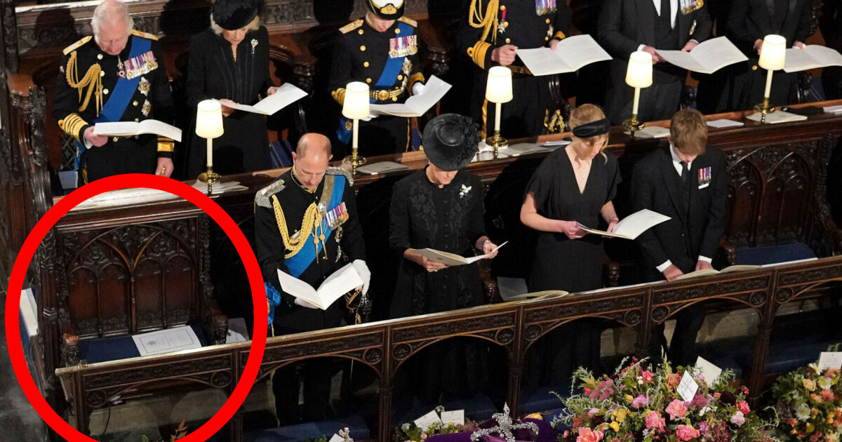 That's why there was an empty chair at Queen Elizabeth's funeral