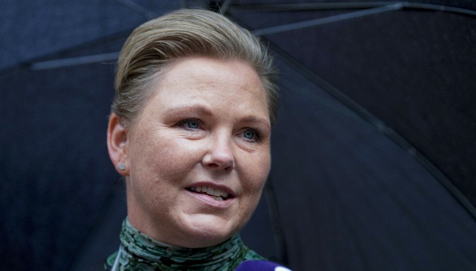 Surprised: Development Minister Anne Beatie Tverem wasn't prepared for the big cuts in her budget when the government met at the budget conference.  Photo: Beate Oma Dahle / NTB