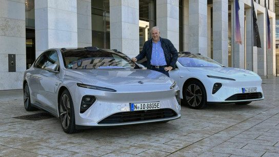 ET7 is the next news from Nio.  This is a large four-door family car.