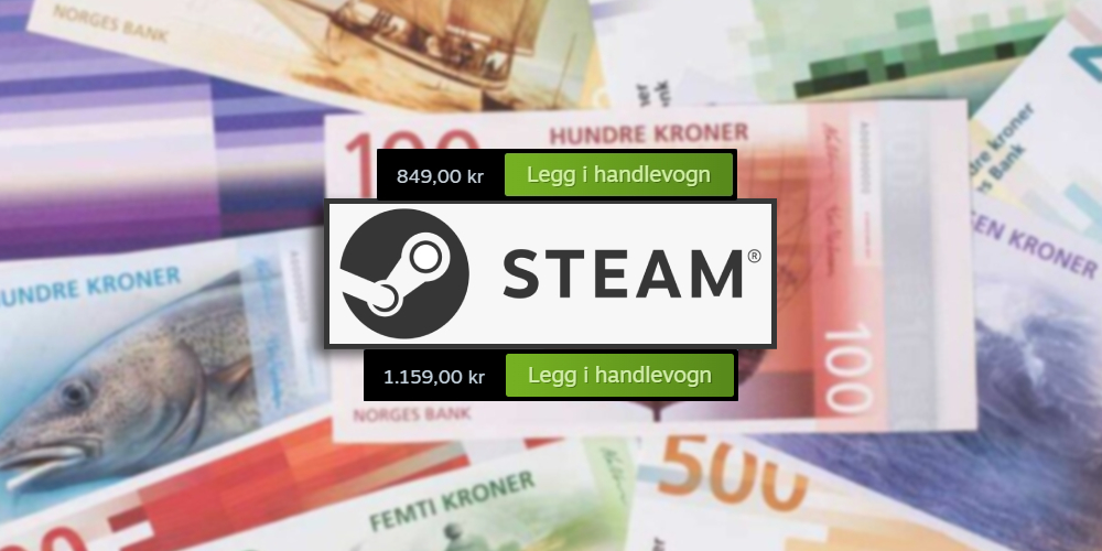 Recommend a big price increase for Steam in Norway