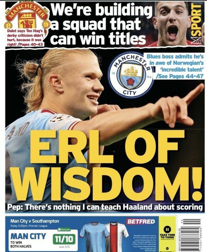 MANCHESTER EVENING NEWS: Manager Pep Guardiola says he can't teach Erling Braut Haaland anything about scoring.