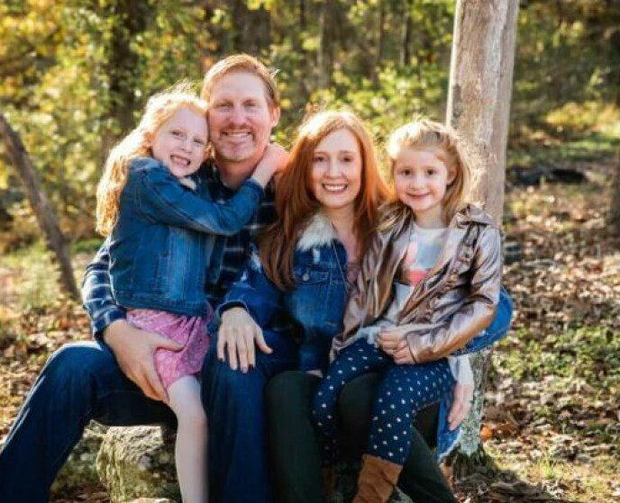 Father of Two: Phil Paxson is survived by his wife Alicia and two daughters.  Photo: GoFundmy