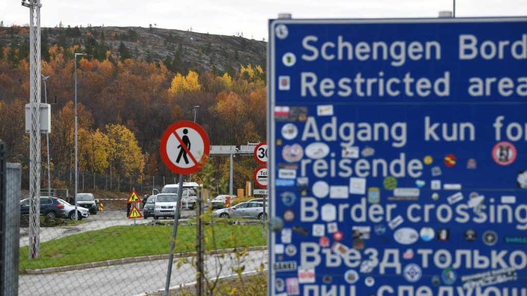 Den norsk-russiske grensa ved Storskog