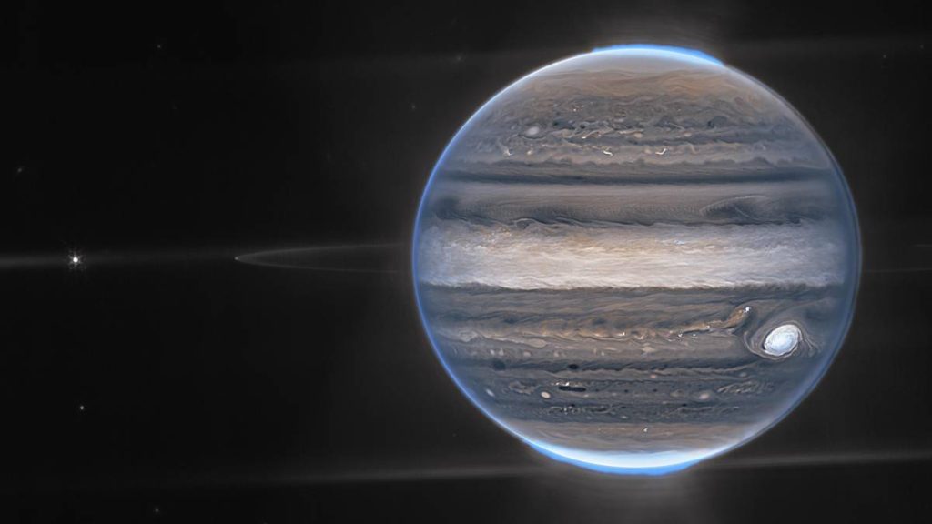Jupiter. Bildet er tatt av James Webb-teleskopet.