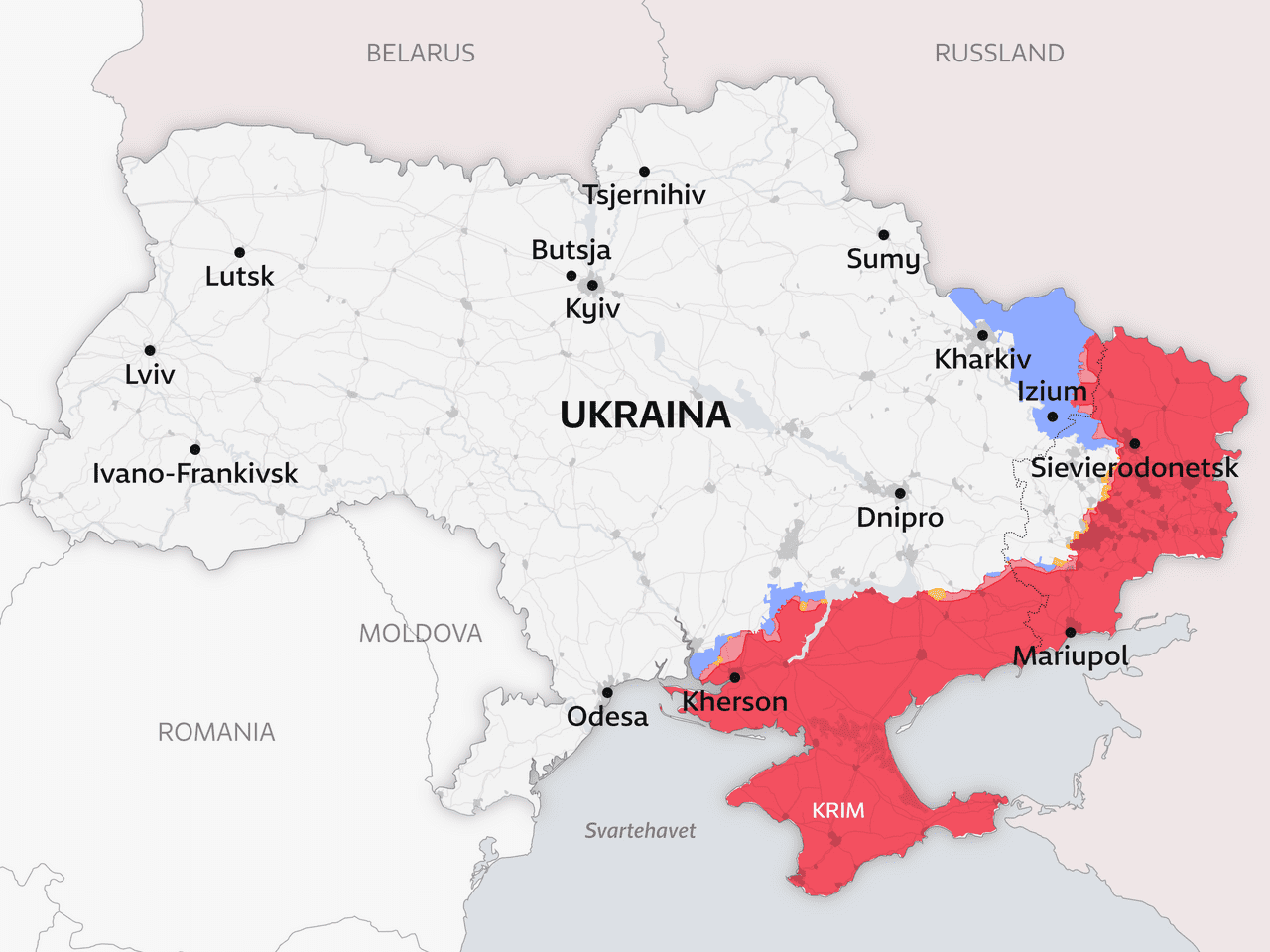 Map Ukraine October 2