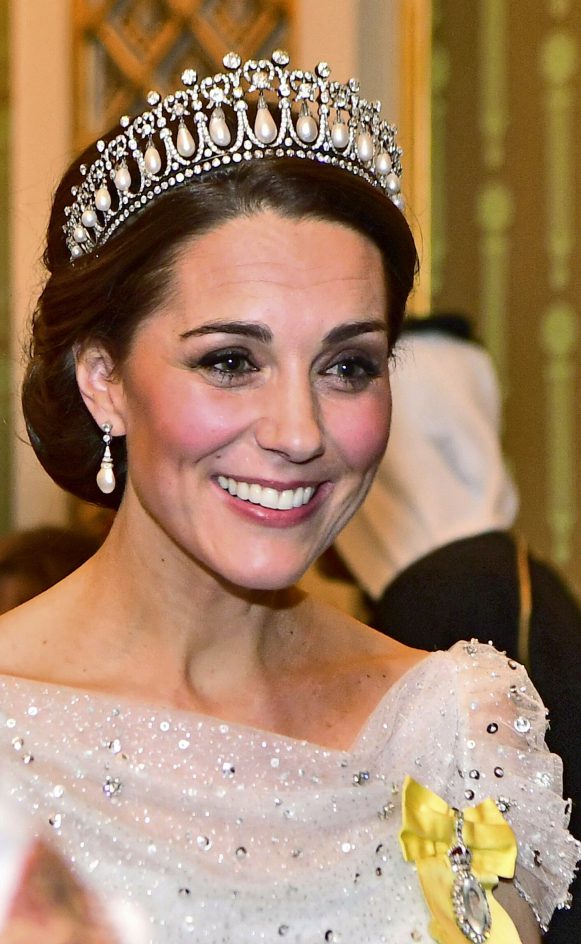 Pleased to borrow: Princess Kate has borrowed many pieces of jewelry from Elizabeth's large collection.  If any of those now go to Queen Camilla, Kate will definitely be able to borrow them again if necessary.  Photo: Rex