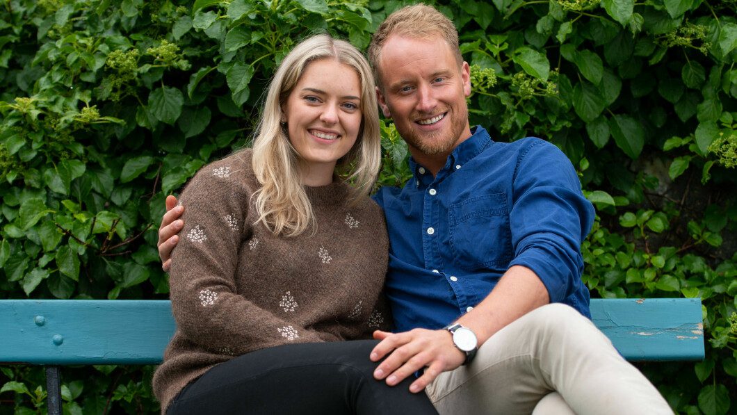 THE HIDDEN RELATIONSHIP: Farmers Jürgen Heine Brovold and Sophie Skodjevog Magnussen of Jacten have had to keep their relationship a secret while looking for love this fall.  Now they are looking to show off together.  Photo: TV 2