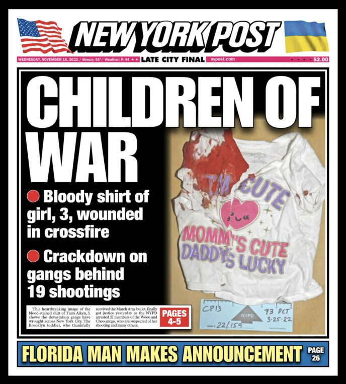 Dissatisfied: This is what the front page of the New York Post looked like.  Photo: New York Post