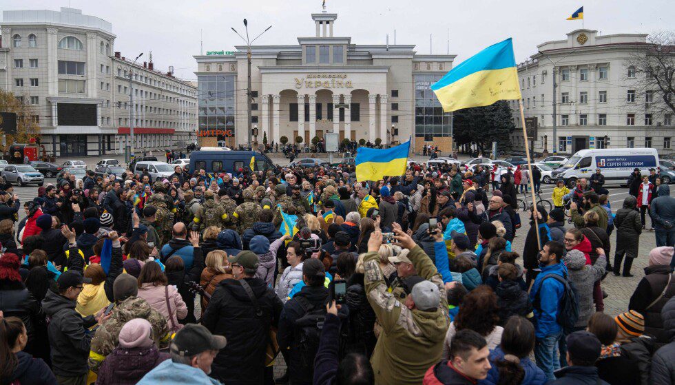 Liberated: the symbolic city of Kherson is back under Ukrainian control.  Experts believe it may be the first step on Ukraine's path to regaining Crimea.  Photo: AFP/NTB