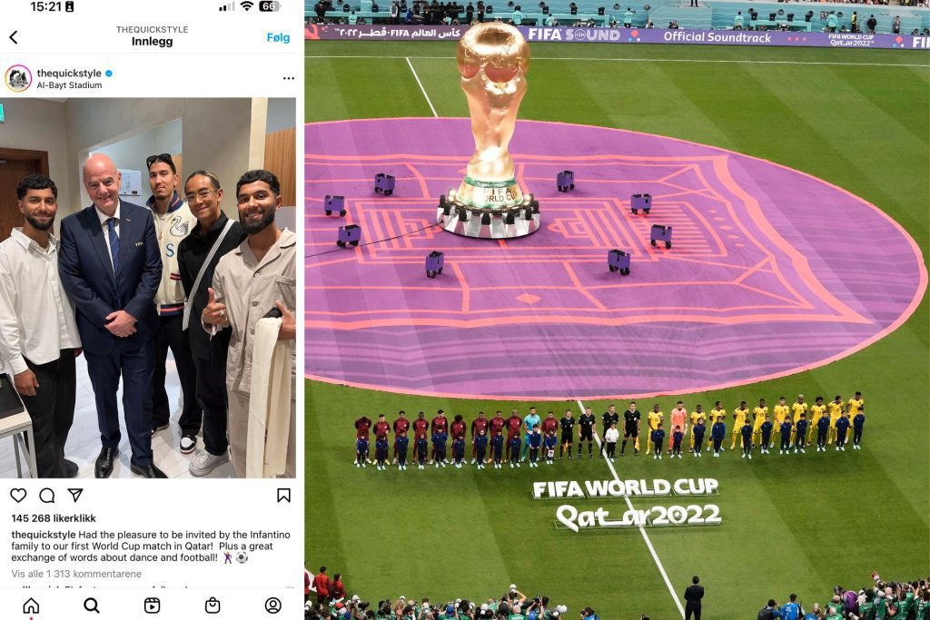 In response to Kwik Style's World Cup visit to Qatar: - Disappointed - VG