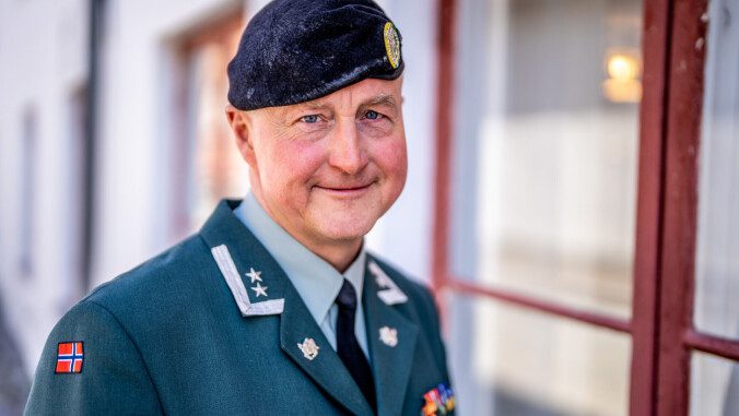 Frost: Lieutenant Colonel Gere Hagen Carlsen says war becomes easier with frost on the ground.  Photo: Frode Sunde/TV 2