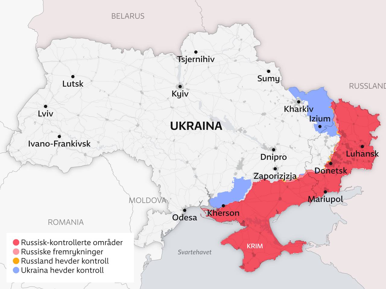 Updated map of Ukraine 13.12.2020