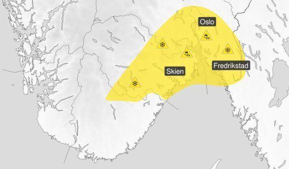 Warning of demanding driving conditions in southern Norway